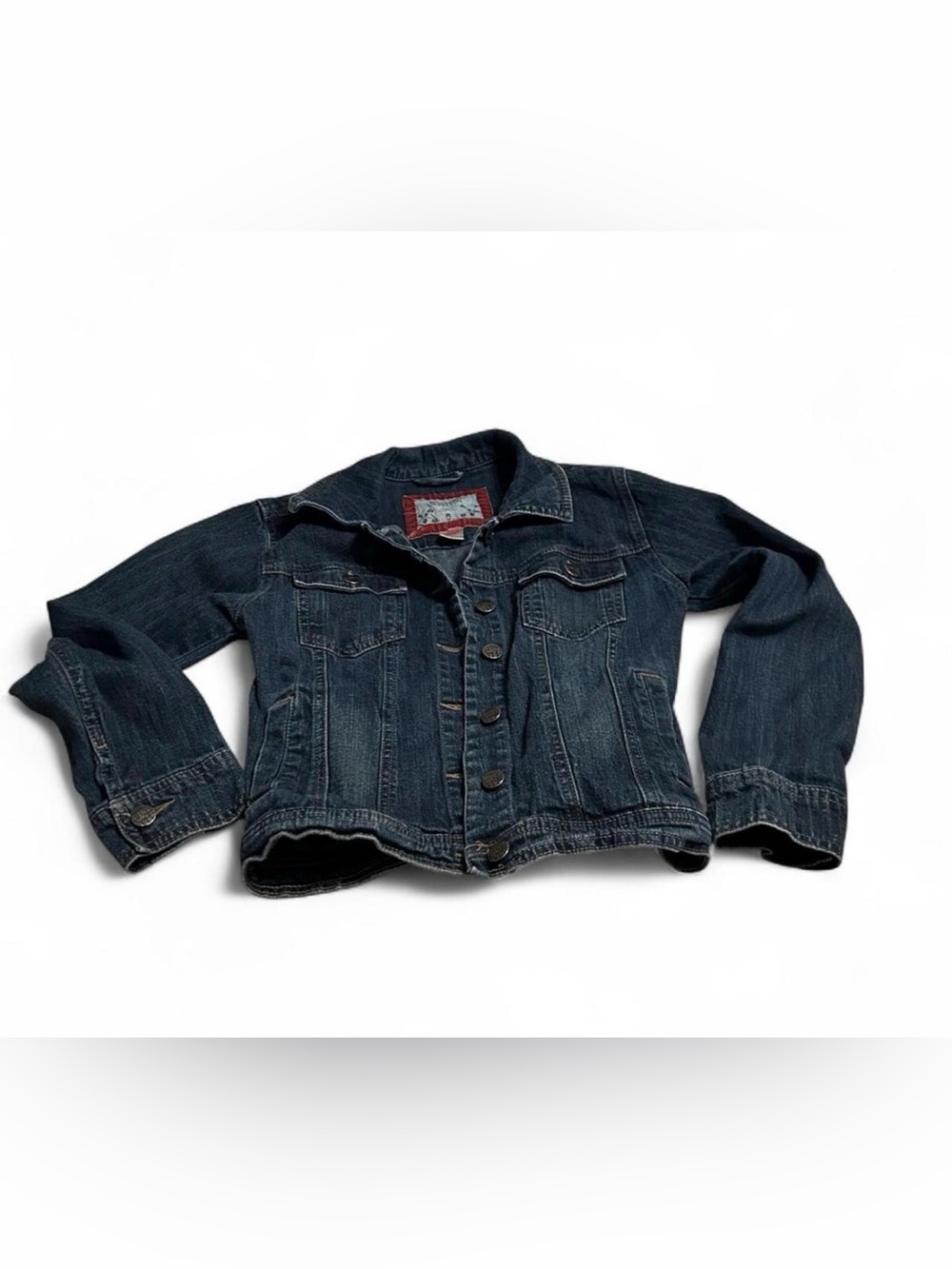 Mossimo Supply Co. Dark Blue Kids Denim Jacket Size 10-12